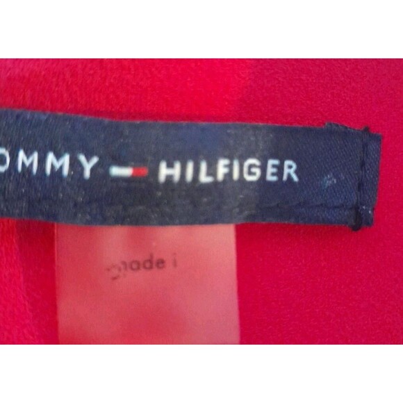 Tommy Hlfiger Sleeveless Aline Red Dress Womens 20 Back Zipper Knee Length - Picture 7 of 16